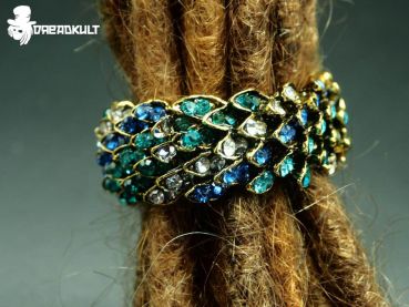 glitter sea hair clip, dreads, dread farm, dread cult, copper, copper jewellery, hippie, hippie jewellery, gypsy, gypsy jewellery, goa, goa jewellery, elves, elf jewellery